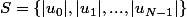 S=\{|u_0|,|u_1|,...,|u_{N-1}|\}